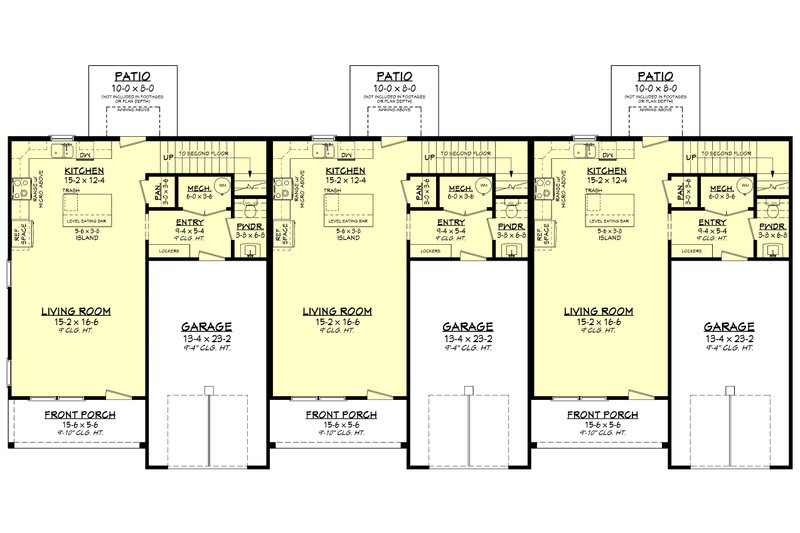 Architectural House Design - Floor Plan - Main Floor for Farmhouse House Plan #430-373 - 9 bed, 6 bath