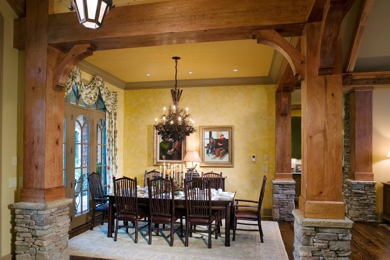 House Blueprint - Interior - Dining Room 1 for Craftsman House Plan #54-528 - 4 bed, 3.5 bath