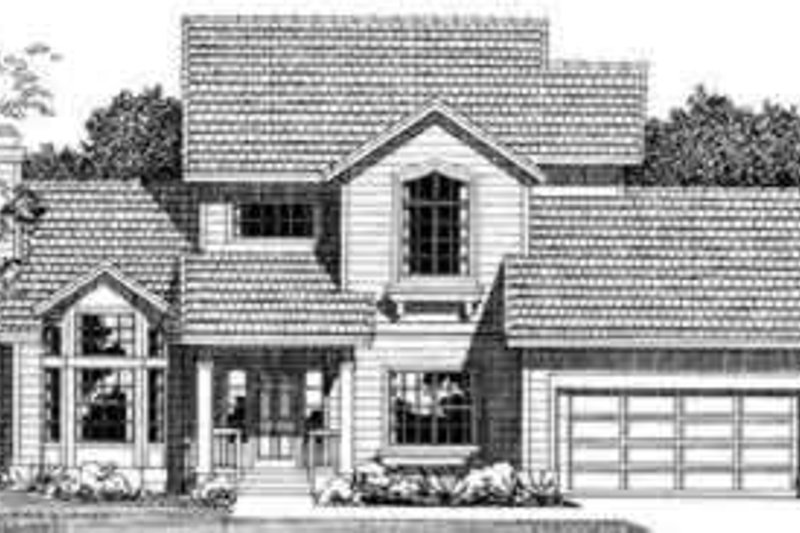 Home Plan - Traditional Exterior - Front Elevation Plan #72-457