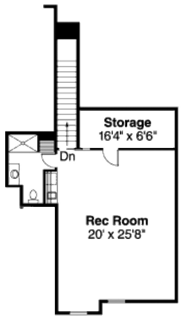 Home Plan - Ranch Floor Plan - Upper Floor Plan #124-668