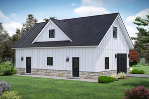 Country Exterior - Front Elevation Plan #932-1311