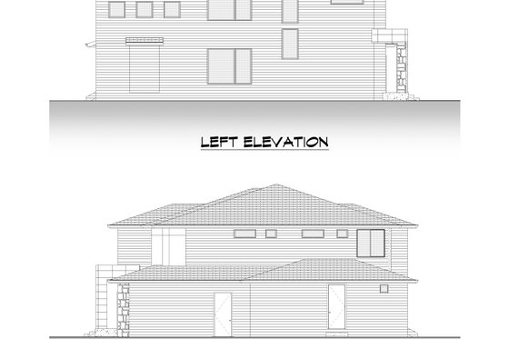 Exterior - Other Elevation 1 for Modern House Plan #1066-134 - 4 bed, 3.5 bath