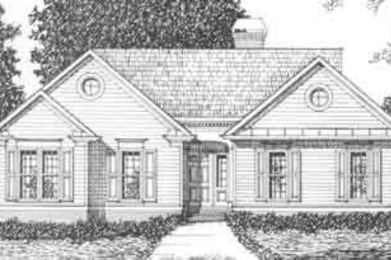 House Plan Design - Traditional Exterior - Front Elevation Plan #129-115