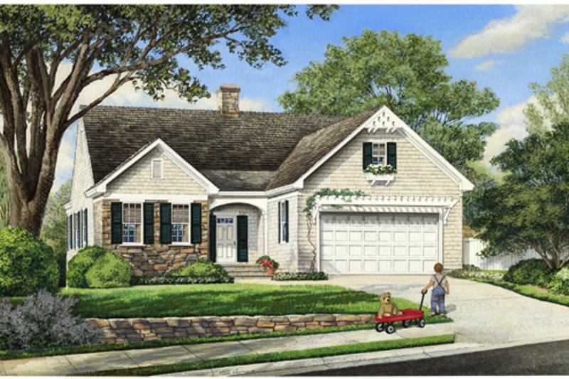 Home Plan - Traditional Exterior - Front Elevation Plan #137-250
