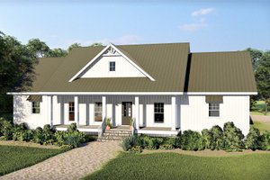 Farmhouse Exterior - Front Elevation Plan #44-242