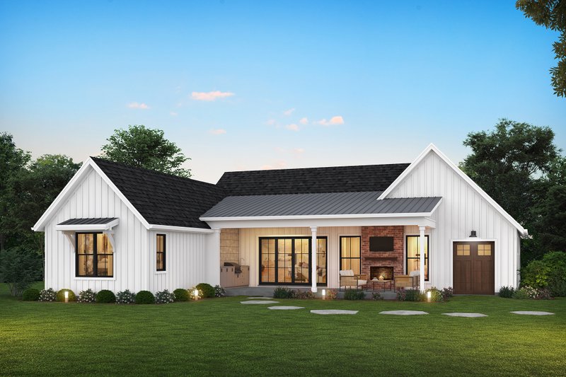 House Plan Design - Exterior - Rear Elevation for Farmhouse House Plan #48-1063 - 3 bed, 2.5 bath