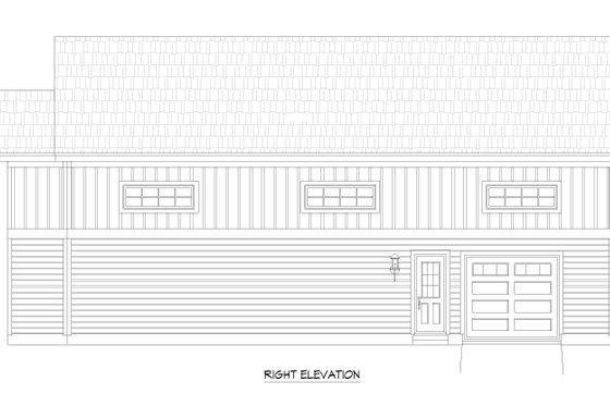 Exterior - Front Elevation 3 for Traditional House Plan #932-430, 1 bath