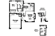Traditional Style House Plan - 3 Beds 2.5 Baths 1813 Sq/Ft Plan #20-1535 