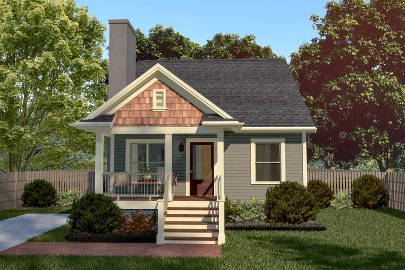 House Plan Design - Cottage Exterior - Front Elevation Plan #79-140