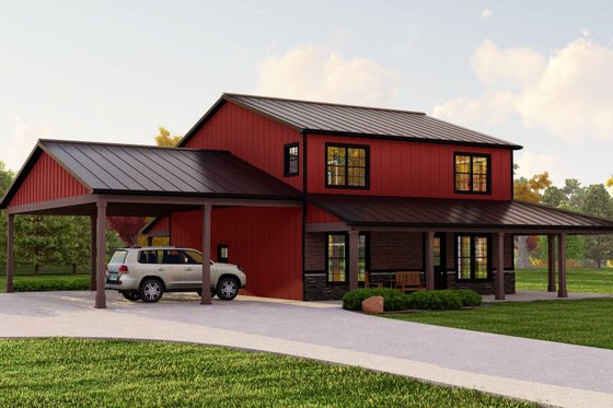 Exterior - Other Elevation 1 for Barndominium House Plan #1064-230 - 3 bed, 2.5 bath