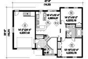 Ranch Style House Plan - 3 Beds 2 Baths 1969 Sq/Ft Plan #25-4850 