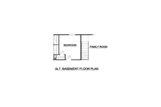 Floor Plan - Other Floor for Ranch House Plan #116-172 - 4 bed, 2 bath