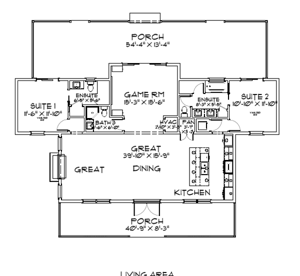 Farmhouse Floor Plan - Main Floor Plan #1109-14