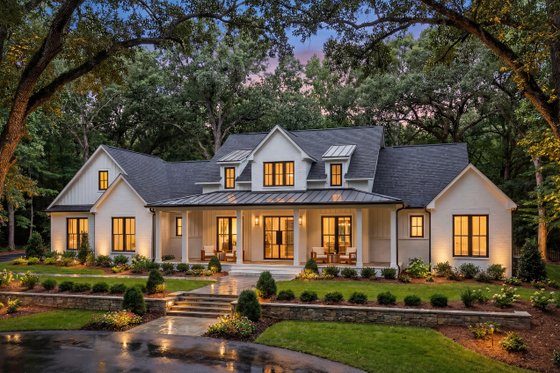 Exterior - Front Elevation 7 for Farmhouse House Plan #430-421 - 3 bed, 3.5 bath