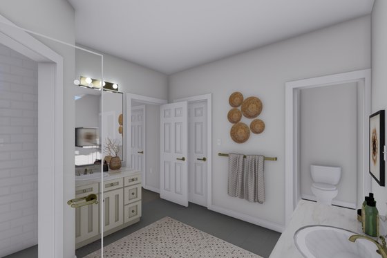 Interior - Master Bathroom 2 for Traditional House Plan #1060-107 - 3 bed, 2.5 bath