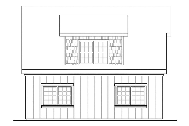 Home Plan - Exterior - Other Elevation for Craftsman House Plan #124-1425, 1 bath