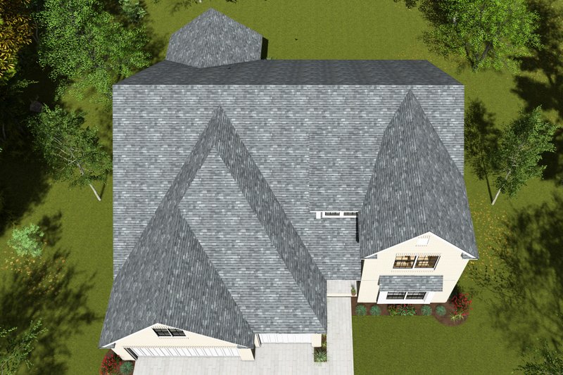 House Plan Design - Exterior - Other Elevation 5 for European House Plan #20-1838 - 3 bed, 3 bath