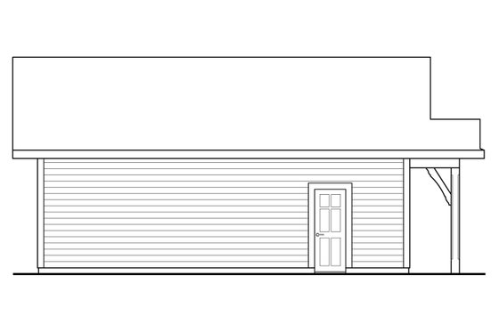 Exterior - Other Elevation for Cottage House Plan #124-1101, 0.5 bath