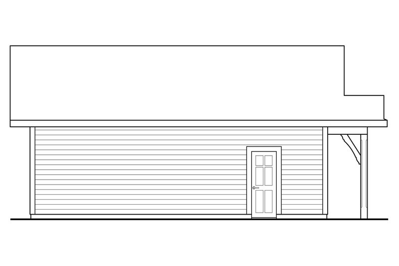 Architectural House Design - Exterior - Other Elevation for Cottage House Plan #124-1101, 0.5 bath