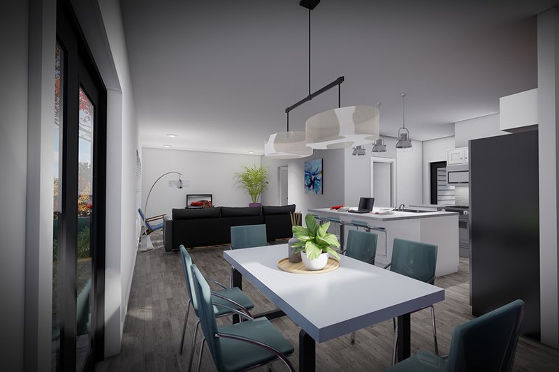 Dream House Plan - Interior - Dining Room for Prairie House Plan #70-1511 - 3 bed, 2.5 bath