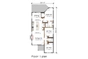 Modern Style House Plan - 3 Beds 2 Baths 1350 Sq/Ft Plan #79-292 