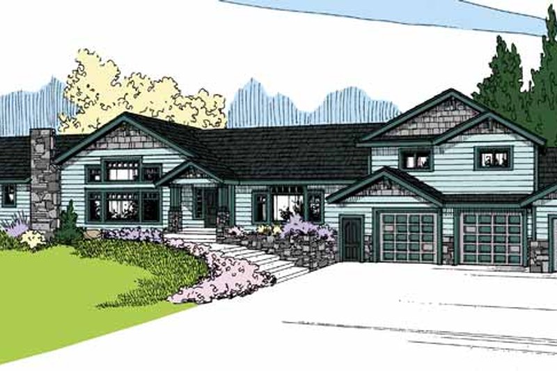 Home Plan - Contemporary Exterior - Front Elevation Plan #60-1029