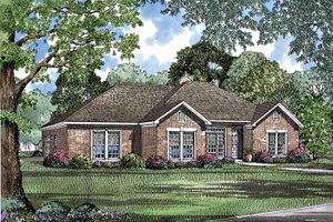Ranch Exterior - Front Elevation Plan #17-3175