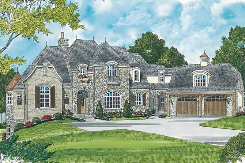 House Plan Design - Country Exterior - Front Elevation Plan #453-464