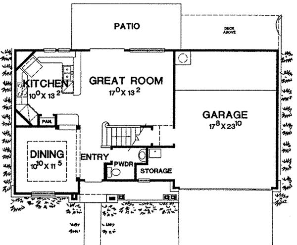 House Design - European Floor Plan - Main Floor Plan #472-268