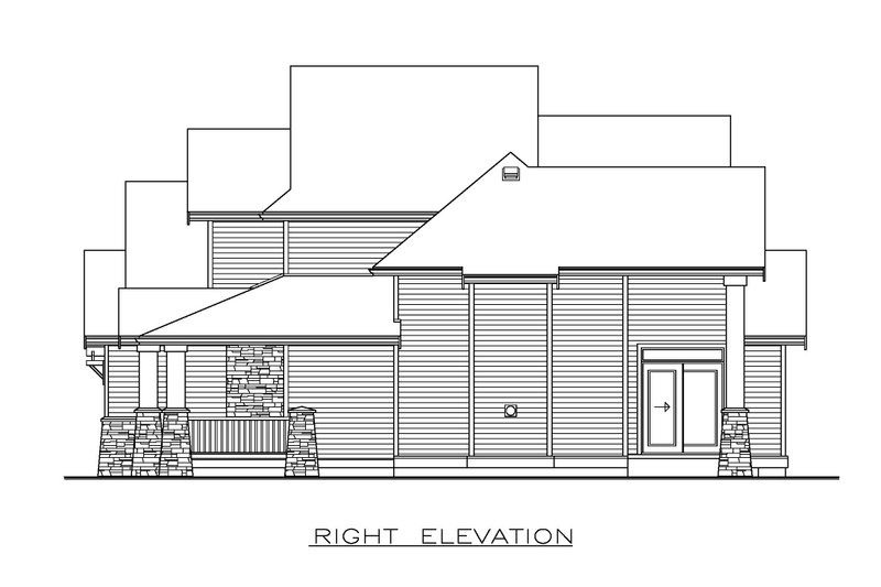 Home Plan - Exterior - Other Elevation 1 for Craftsman House Plan #1100-187 - 4 bed, 2.5 bath