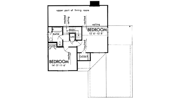 House Plan Design - Prairie Floor Plan - Upper Floor Plan #320-1206