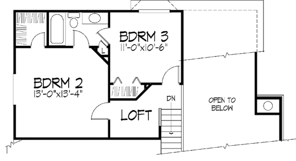 Home Plan - Country Floor Plan - Upper Floor Plan #320-674