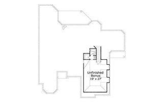 Floor Plan - Other Floor for European House Plan #411-406 - 3 bed, 2.5 bath