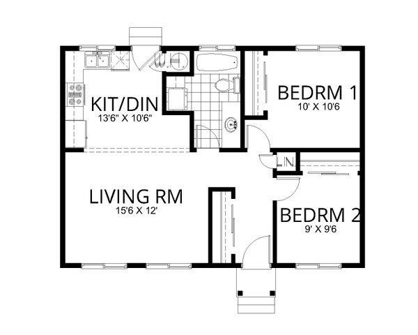Traditional Floor Plan - Main Floor Plan #112-293