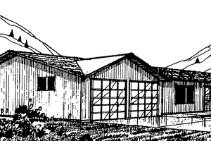 Ranch Exterior - Front Elevation Plan #60-738