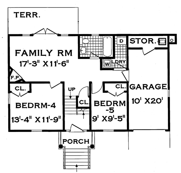 House Plan Design - Colonial Floor Plan - Main Floor Plan #3-260