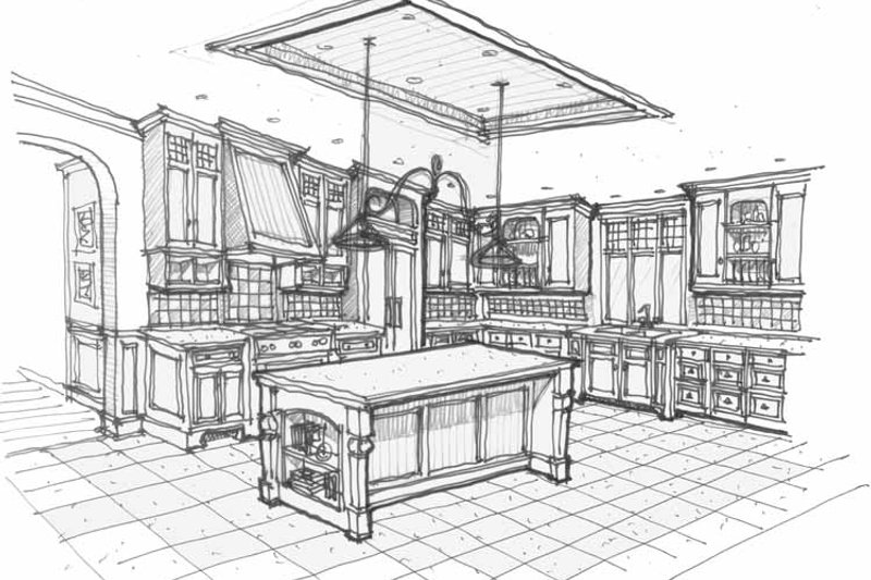 Home Plan - Interior - Kitchen 1 for Traditional House Plan #928-72 - 5 bed, 4.5 bath
