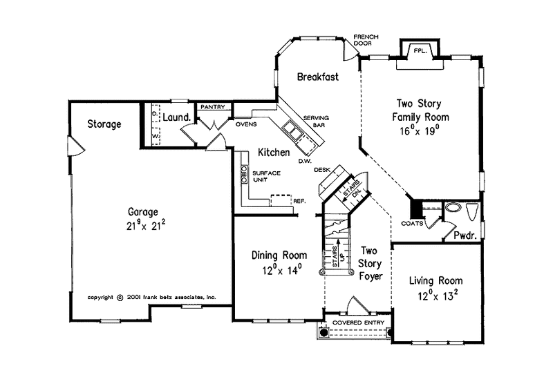 Home Plan - Floor Plan - Main Floor for Country House Plan #927-688 - 4 bed, 2.5 bath