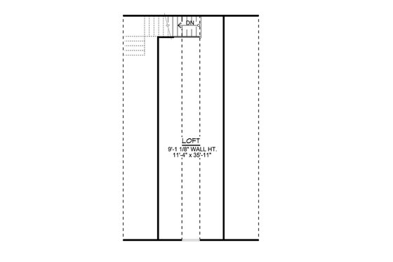 Floor Plan - Upper Floor for Country House Plan #1064-85, 0 bath
