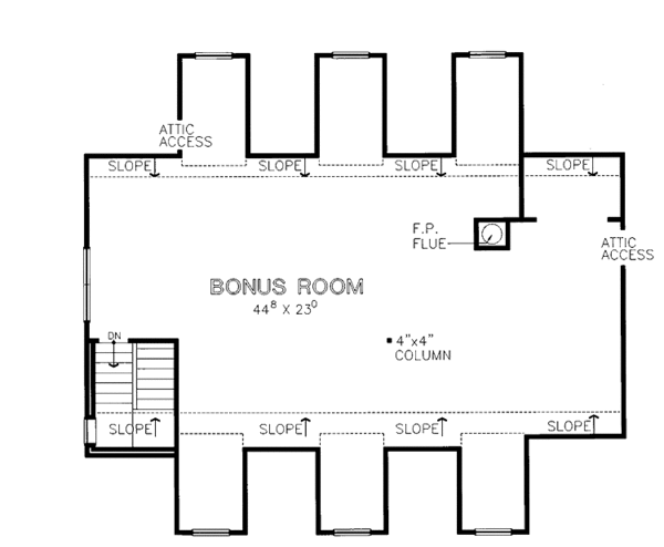 Architectural House Design - Country Floor Plan - Upper Floor Plan #472-148