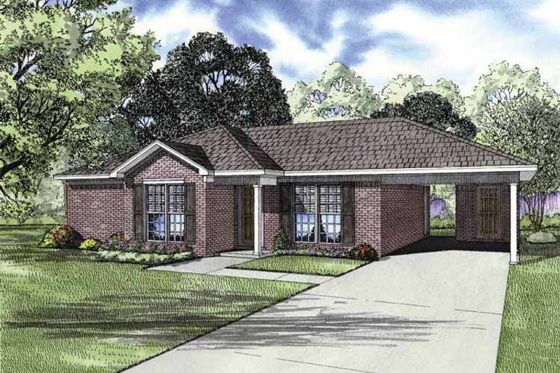 Dream House Plan - Ranch Exterior - Front Elevation Plan #17-2844