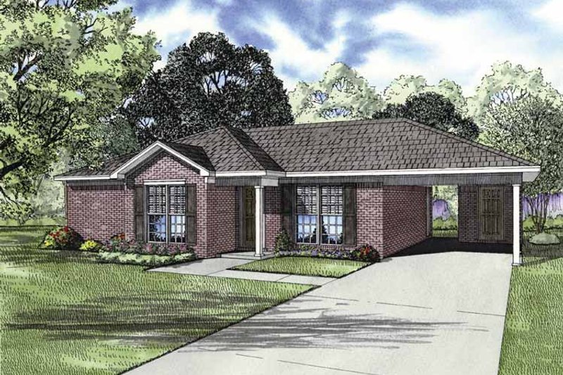 Home Plan - Ranch Exterior - Front Elevation Plan #17-2844