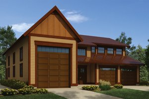 Exterior - Front Elevation 3 for Traditional House Plan #118-165, 0 bath