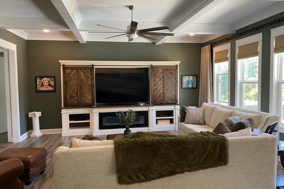 Interior - Family Room 1 for Craftsman House Plan #63-418 - 4 bed, 3 bath