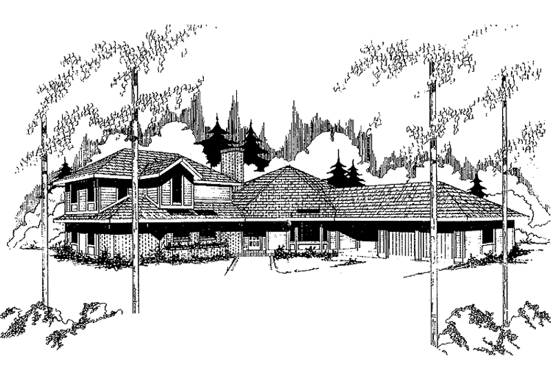 Dream House Plan - Exterior - Front Elevation 3 for Traditional House Plan #60-972 - 3 bed, 2.5 bath