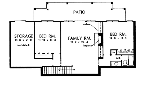 Dream House Plan - Country Floor Plan - Lower Floor Plan #929-563