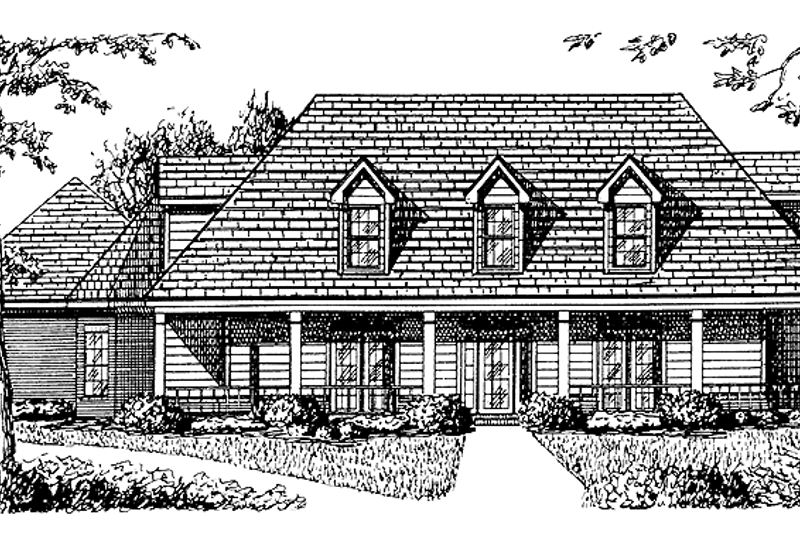 Dream House Plan - Traditional Exterior - Front Elevation Plan #34-245