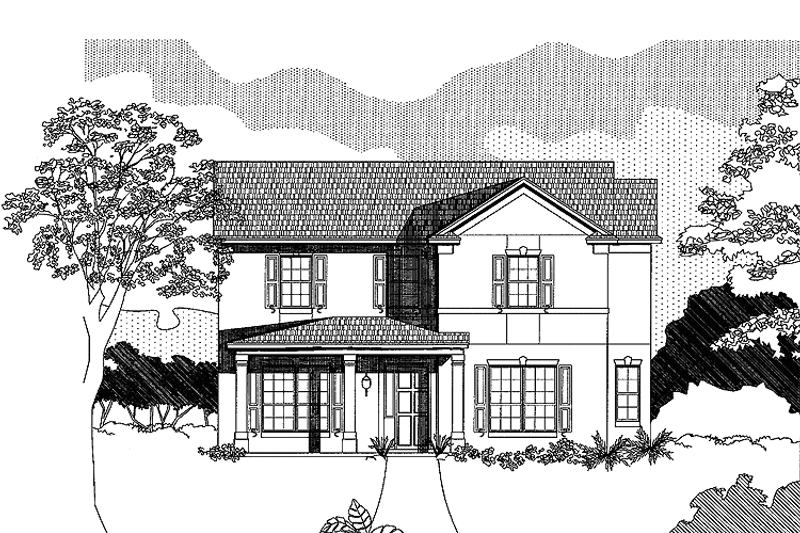 Home Plan - Country Exterior - Front Elevation Plan #999-176