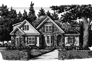 Country Style House Plan - 3 Beds 2 Baths 1694 Sq/Ft Plan #927-282 Exterior 