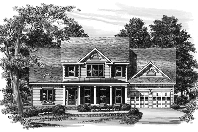 House Blueprint - Exterior - Front Elevation 3 for Country House Plan #927-817 - 4 bed, 3 bath